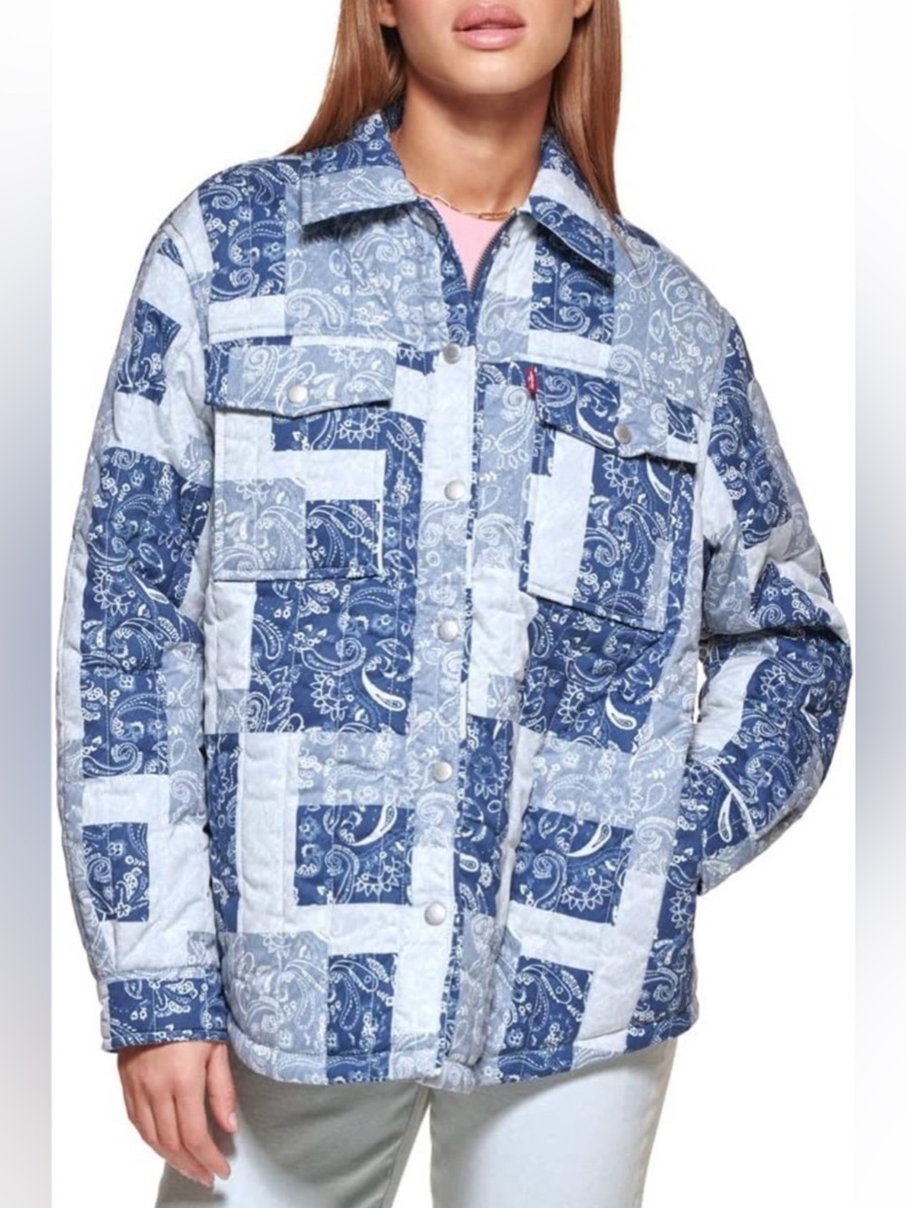 🆕Levi's - Zip Up Patchwork Quilted Jacket